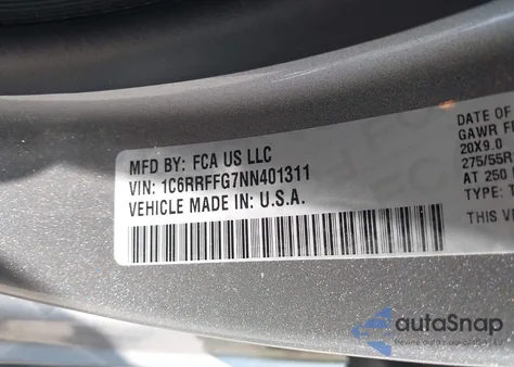 2022 Ram 1500 Big Horn 4X4 5'7 Box from USA, damaged, VIN 1C6RRFFG7NN401311